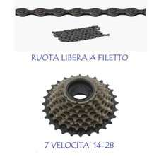 Ruota libera pignone + Catena
