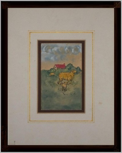 Vecchio acquerello decorativo - acquerello,