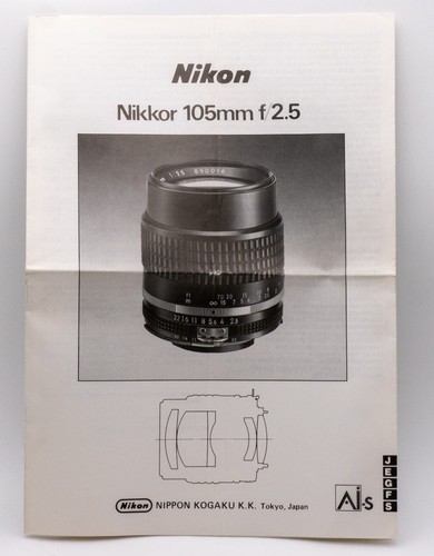 Nikon foglio uso nikkor s - nikon, ai-s