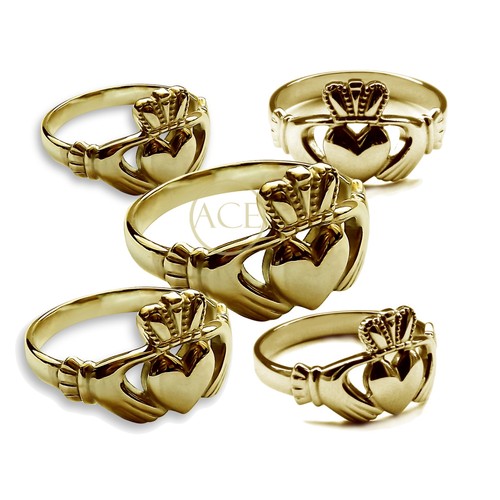 9ct solido oro giallo - solido,