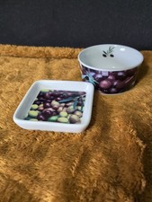 Servizio da portata in porcellana PPD - ciotola e piatto da portata 