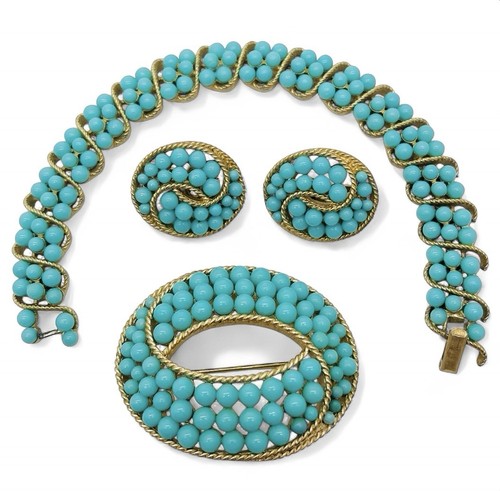Set orecchini bracciale - bracciale, spilla