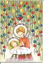 N544-LETTERINA DI NATALE SCRITTA DA BIMBO NEL 1965-