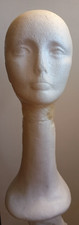 TESTA DONNA IN POLISTIROLO MANICHINO ESPOSITORE PER PARRUCCA OCCHIALI CAPPELLO