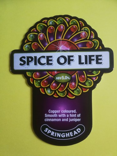 Beer pump clip badge front
