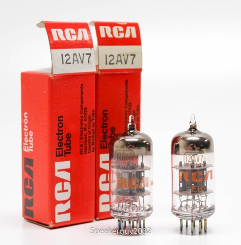 Rca black plate 12av7 - black,