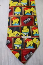 THE SIMPSONS TIE CRAVATTA NECKTIE  VINTAGE CLASSIC HOMER BART
