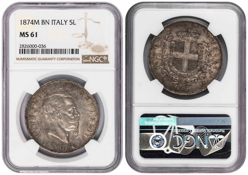 650174 italia lire 1874 - italia,