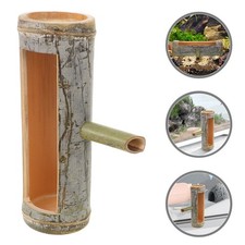  Fontana d'acqua in bambù da giardino Zen giapponese con beccuccio, tubo in