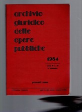 2046 F ARCHIVIO GIURIDICO DELLE OPERE PUBBLICHE 1984