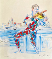 Raoul Dufy Litografia 1983 COA