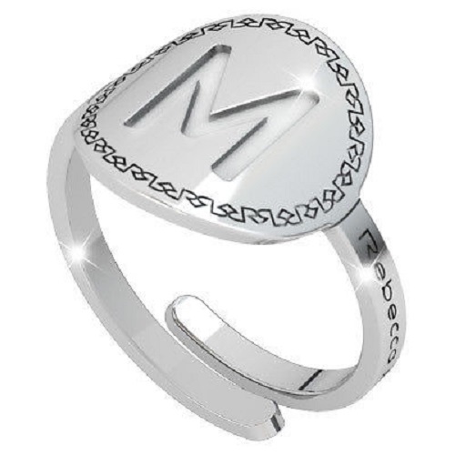 Anello rebecca iniziali - rebecca,