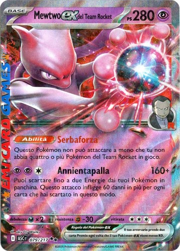 Mewtwo del team rocket - ex,