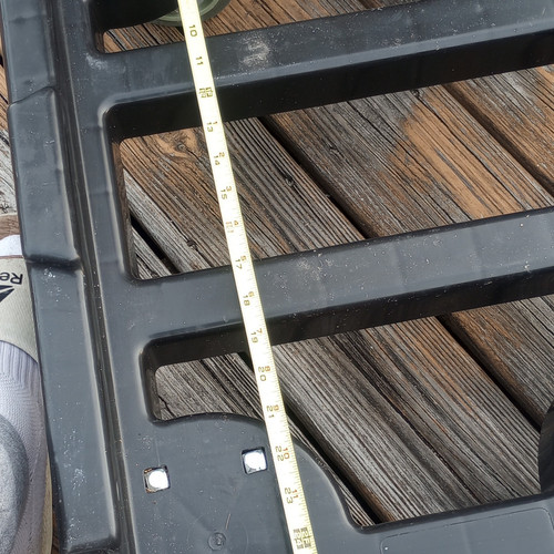 Black plastic dolly platform - plastic,