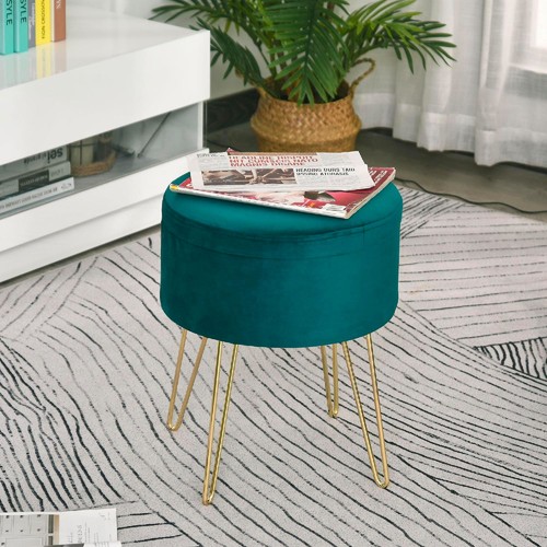 Dechome pouf contenitore - pouf, tondo