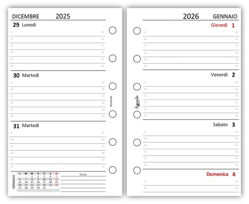 Ricambio agenda organizer