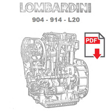 Lombardini motore 904 914 L20 Manuale officina Istruzioni riparazione ITALIANO