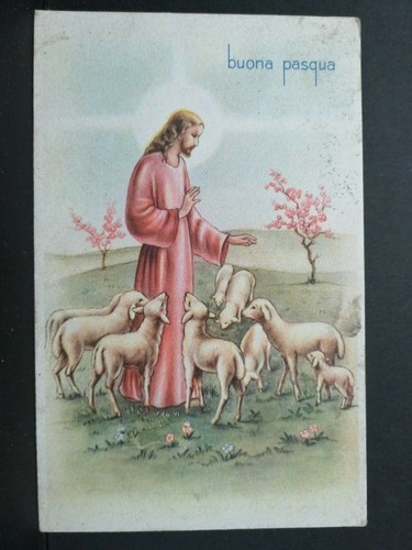 Cartolina buona pasqua - cartolina, gesu'