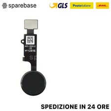 TASTO HOME PULSANTE ORIGINALE NERO PER APPLE IPHONE 7 8 PLUS SE 2020 2022
