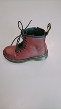 Dr. Martens Delaney Stivali Unisex Bambino Rosso Taglia 29 
