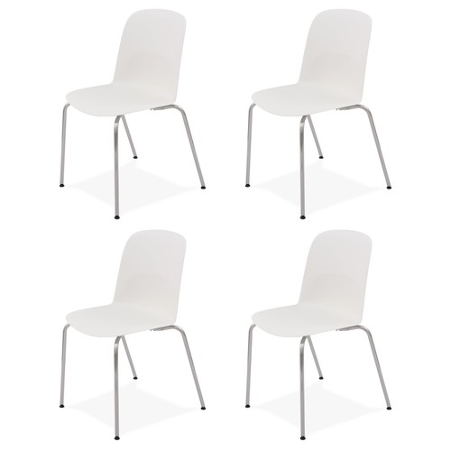 Sedia electra seduta bianco - bianco, e