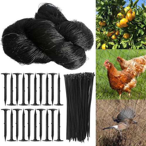 Rete anti uccelli nero - nero,