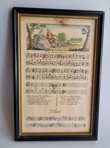 Antico spartito musicale - antico, mr