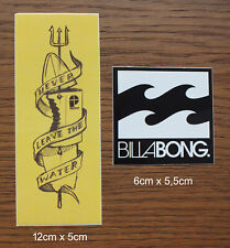 2 Adesivi Sticker Billabong Protest Vintage Surf Surf Windsurf Kiteboarding