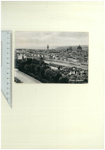 Cartolina firenze panorama - cartolina, panorama 