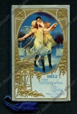 CALENDARIETTO CELLA 1922 MAZURKA BLEU - LEHÁR - OPERETTA MUSICA LIRICA - OTTIMO