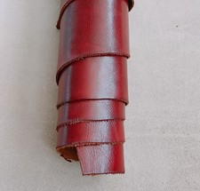 VACCHETTA CONCIA VEGETALE CUOIO SCAMPOLO PELLAME CINTURE TRACOLLE COLLARI LARP