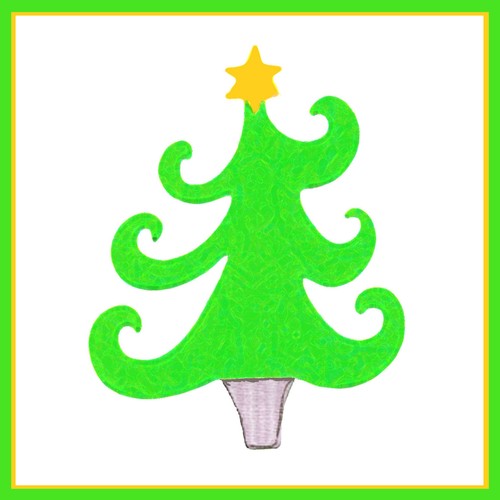 Albero natale sizzix bigz - albero, di