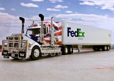 Western Star 4900 + Trailer FedEx ground - Truck Tuning collection Hachette 1:43