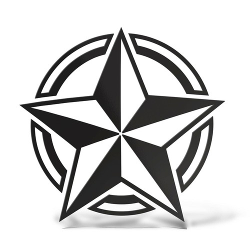 Sticker stella militare - stella,