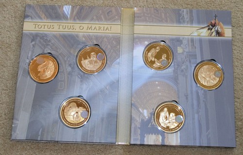 Set completo medaglie papa - set,