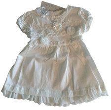 BE FAIRY Vestito abito cerimonia battesimo panna bimba bambina neonata 18 mesi