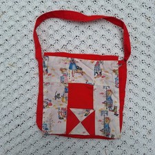 Borsa a tracolla vintage fatta a mano Holly Hobbie modello trapuntato