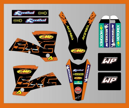 Kit grafica ktm - exc, 2004