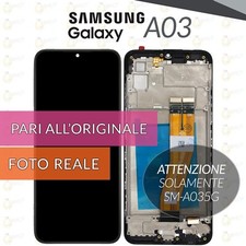 DISPLAY SAMSUNG GALAXY A03 SM-A035G SCHERMO LCD + VETRO TOUCH SCREEN + FRAME