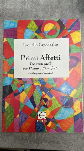 Spartito primi affetti tre - spartito,