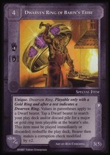 Dwarven Ring of Barin's Tribe - Lidless Eye - Middle-Earth CCG