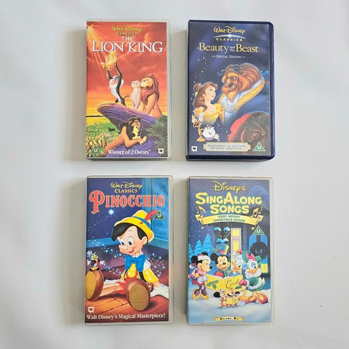 Walt disney vhs - walt, x4