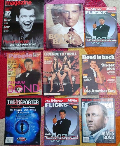 James bond magazines job - magazines, lot