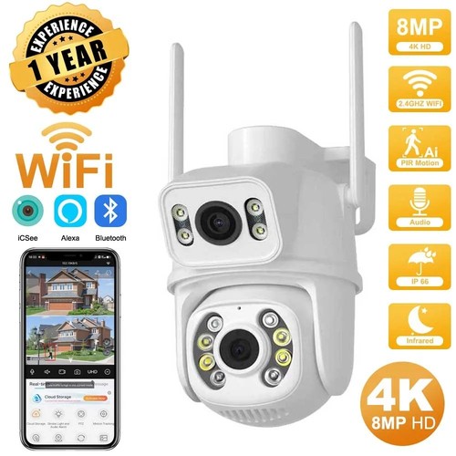 Telecamera wifi esterna 8mp - 4k,