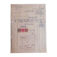 1941 Coltellerie Armi E. Zandegiacomo Merceria Orologio Fattura Venezia 02331