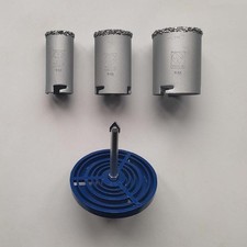 Set di 3 seghe a tazza per piastrelle/muratura/pietra Lux Tools, Made in Germany