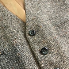 Gilet tweed lana uomo 40