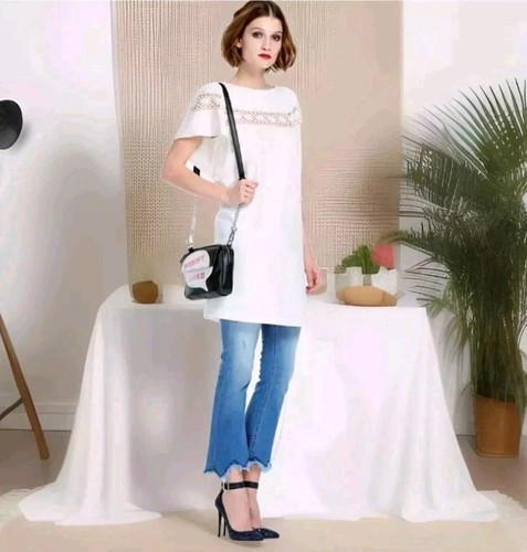 Abito denny rose bianco 40 - abito,