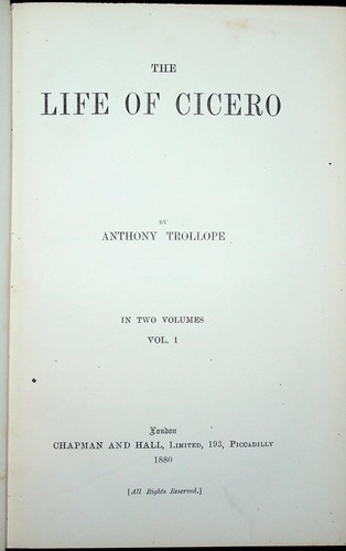 Anthony trollope the life of - anthony, /