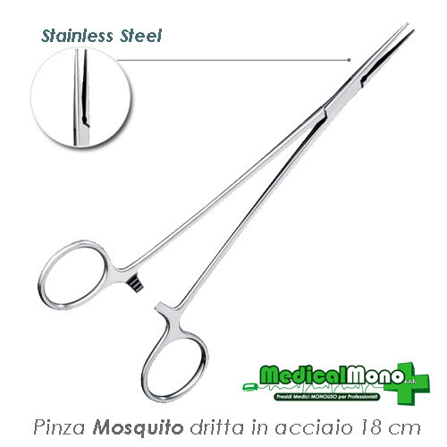 Pinza mosquito dritta - pinza, in